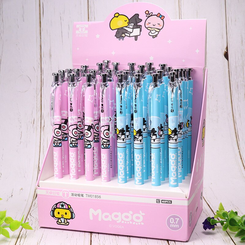 40 pcs/lot Hero Series Mechanical Pencil Cute Student Automatic Pen For Kid School Office Supply Promotional: 01856  0.7MM