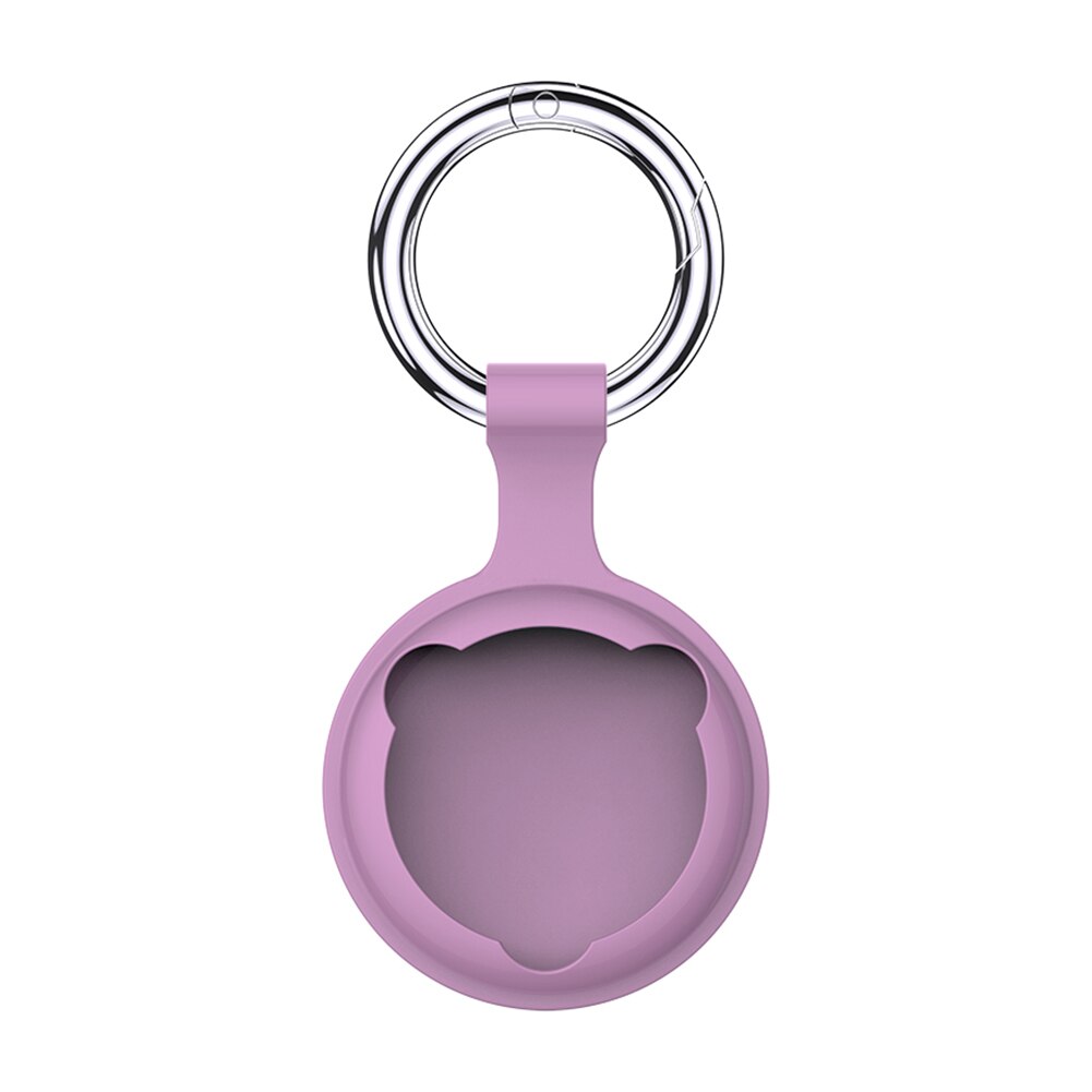 Silicone Protective Case Portable Keychain Protective Sleeve Anti-Lost Device Protector Cover for Apple Airtags Locator Tracker