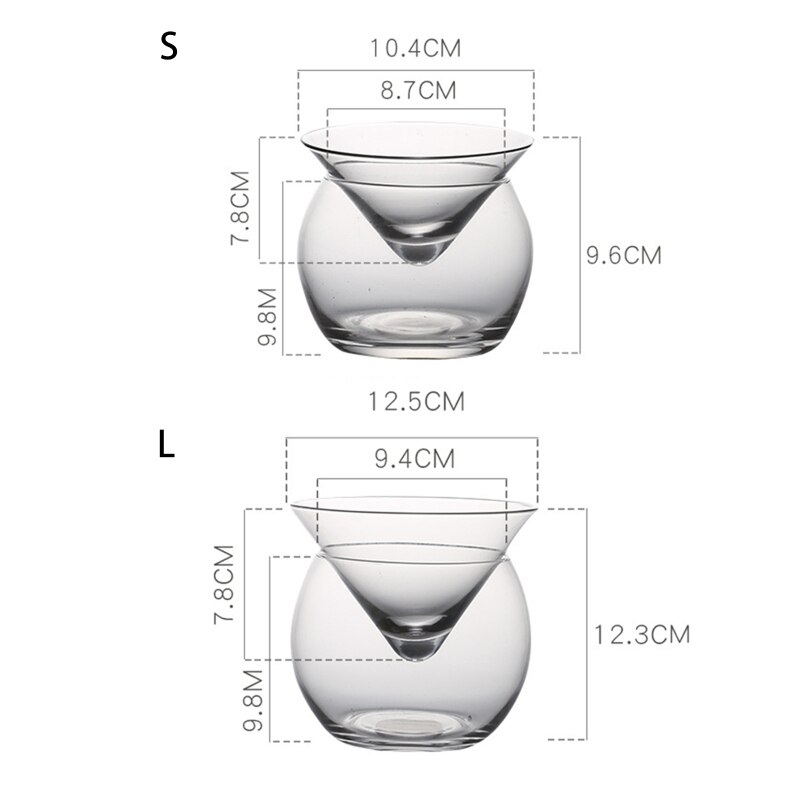 Cono de cristal para cóctel, mezcla Molecular, multicapa, forma triangular, para copa de vino, Mar N7MD