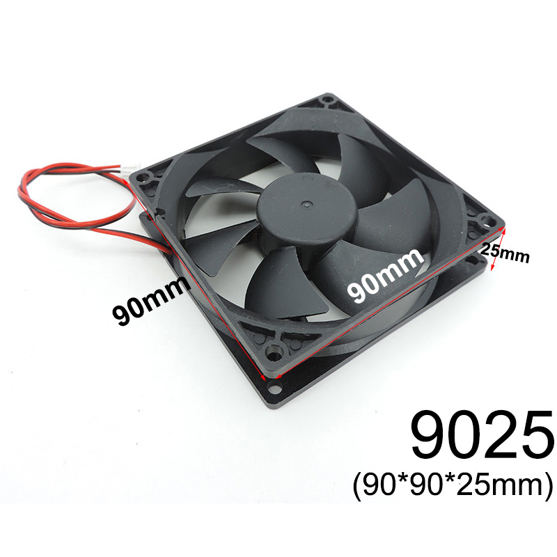 4010 12025 8010 30mm dc 5V 12V 24V Ventola di raffreddamento Motore Brushless Astuccio Silenzioso 40MM 50MM 60MM 70MM 80MM 90MM 120MM per stampa 3D 2spillo: Colore rosa / Fascio 1