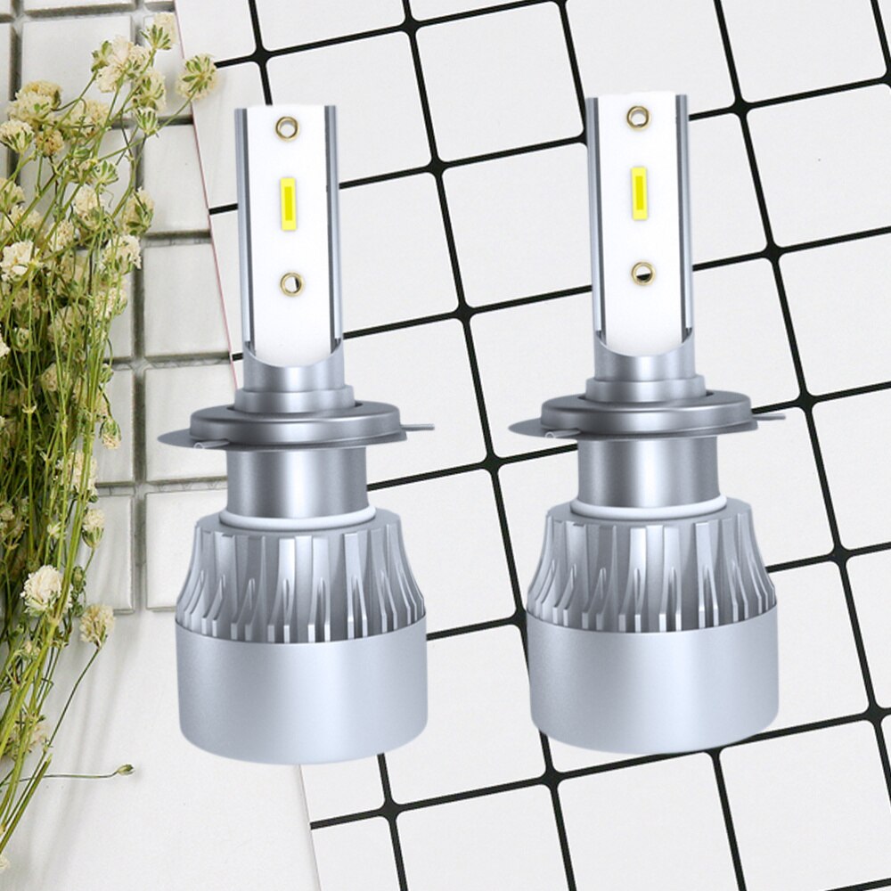 1 Paar Utility H1 Led Koplamp Lamp 60W 9-36V 6000LM Led Dimlicht geïntegreerde Mistlamp: As Shown 2