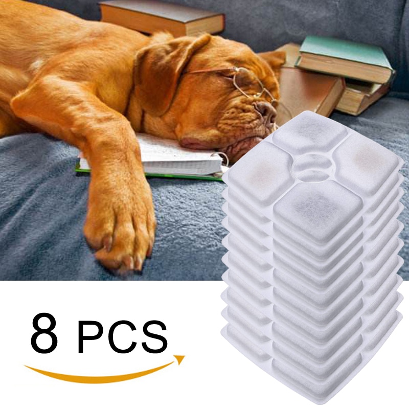 8pcs Cat Water Fountain Filters Hond Fontein Filter Vervanging Voor 67oz2l Pet Water Fountain Stai