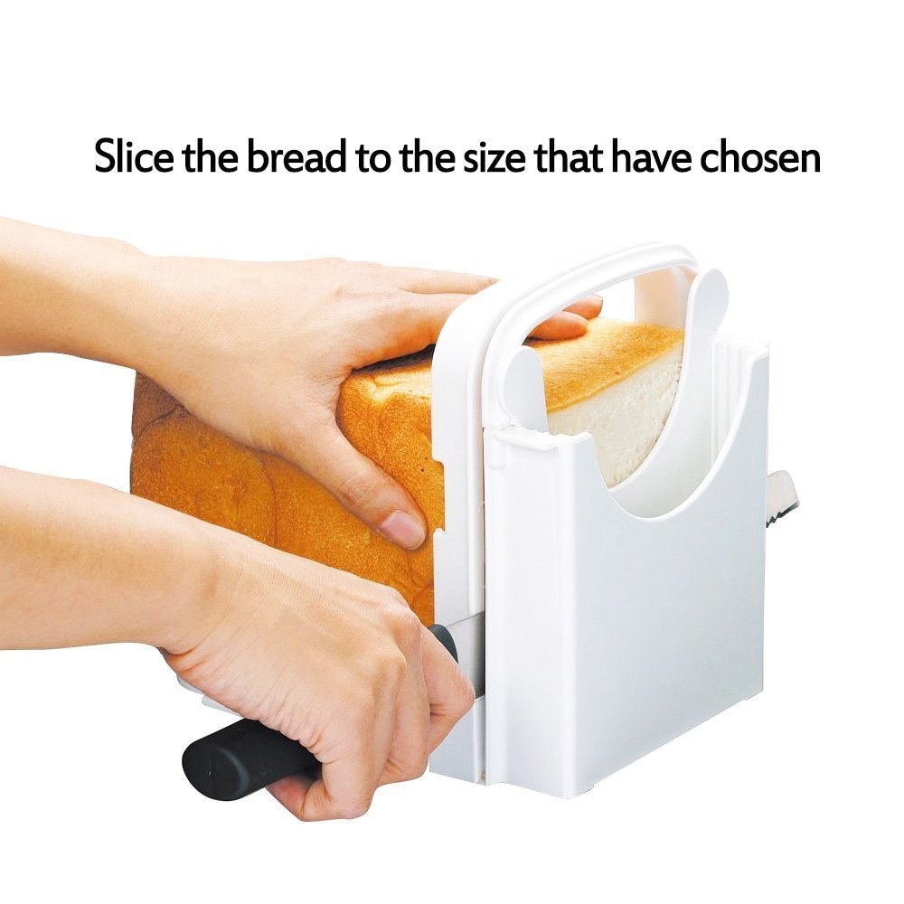 Toast Bread Slicer ABS Thickness Adjustable Loaf Cutter Rack Cutting Guide Slicing Tools Kitchen Accessories #N