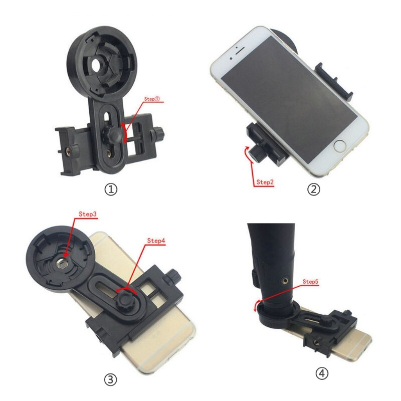 Universal Phone Adapter Holder Mount Bracket Binocular Monocular Telescope Clip