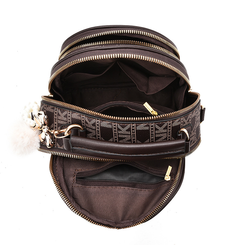 Luxury Brand Women'S Backpack Large Capacity Single Shoulder Crossbody Bag Casual Trend Letter Backpack