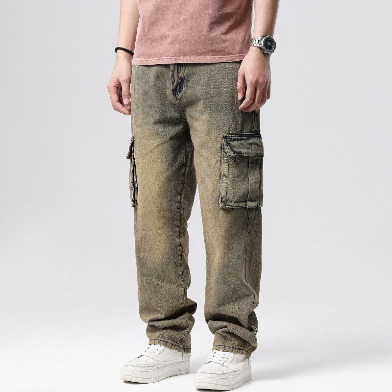 Pantalon de skate pour homme, grande taille, 30 – 46, style hip hop, décontracté, Large