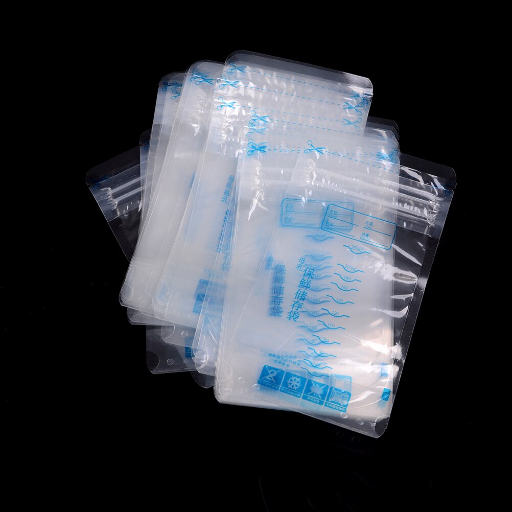 30 Pcs Saco de Armazenamento de Leite Materno Sacos De Armazenamento De Alimentos Do Bebê Líquido 250ml Uso One-time de Mama Leite Congelador sacos Acessórios de Mama