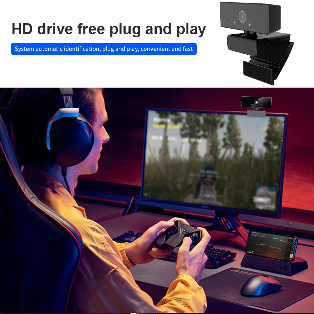 Usb web-kamera 1080p hd 5mp automaattitarkennus tietokonekamera webbikamerat sisäänrakennettu ääntä vaimentava mikrofoni 1920 *1080 dynaaminen resoluutio