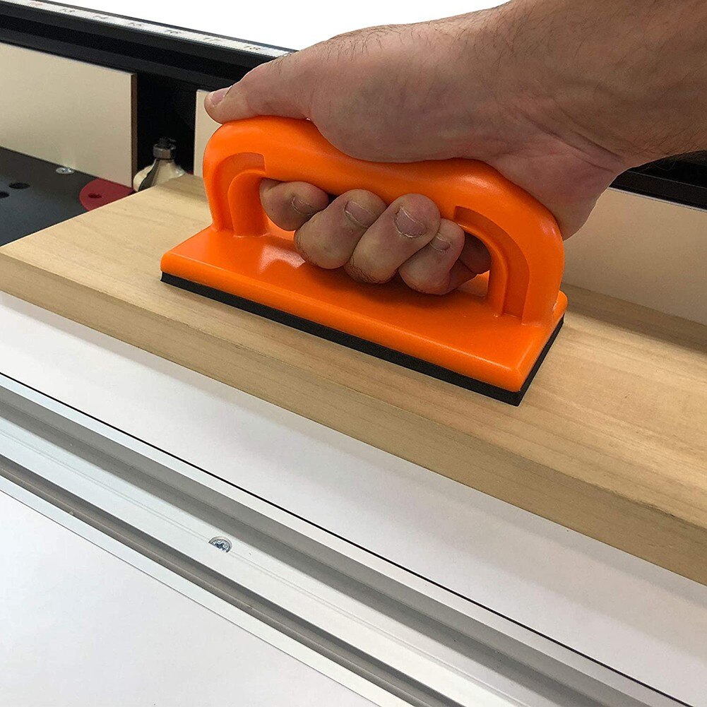 Ensemble de 5 blocs-poussoirs de sécurité pour le travail du bois et ensemble de bâtons-poussoirs pour menuisiers et utilisation sur la dégauchisseuse de table à toupie et la scie à ruban
