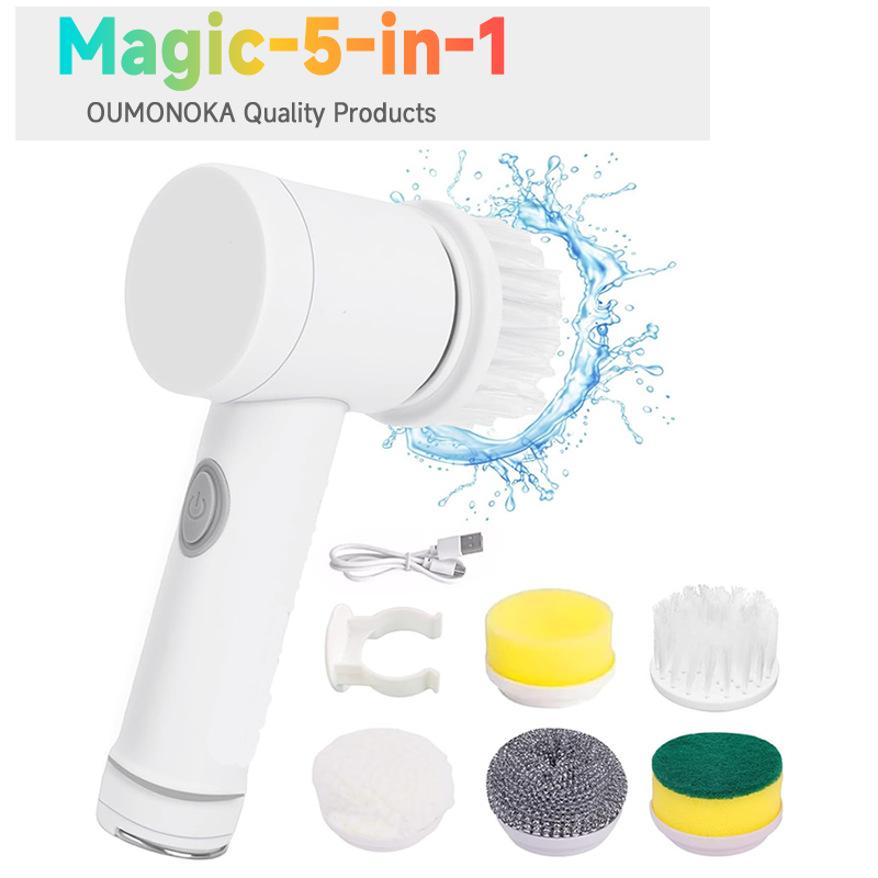 Elektrische Mehrzweck-Reinigungsbürste, Küchenhelfer, Haarbürsten, Badezimmer, Besen, Toilette, Haushalt, kabellos, Dreh Wäscher, Mops: Ursprünglich Titel