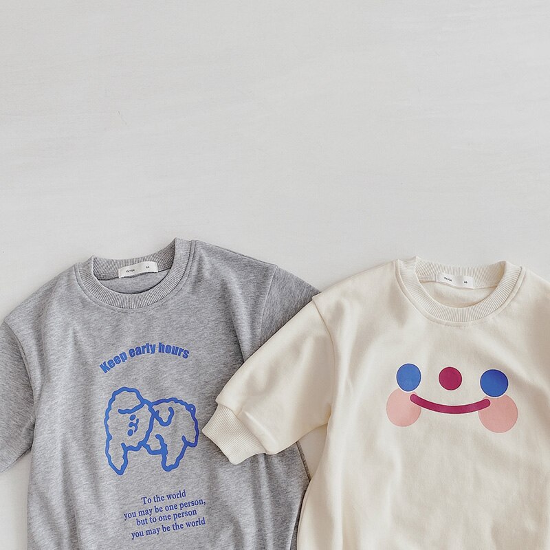 MILANCEL nueva ropa de bebé sonrisa oso Bodi de bebé niño casual niño niñas mono bab traje