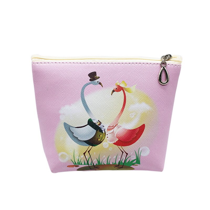 Flamingo Tragbare Sanitär Serviette Lagerung Tasche Leinwand Sanitär Pads Windeln Tasche NäHenne Bausatz Geldbörse Kreditkarte Halfter Taschen: colora