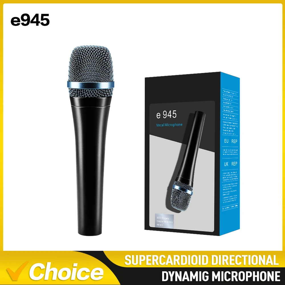 E945 Wired Dynamic Cardioid Super Cardioid E945S Handheld Mic For Live Vocals Karaoke