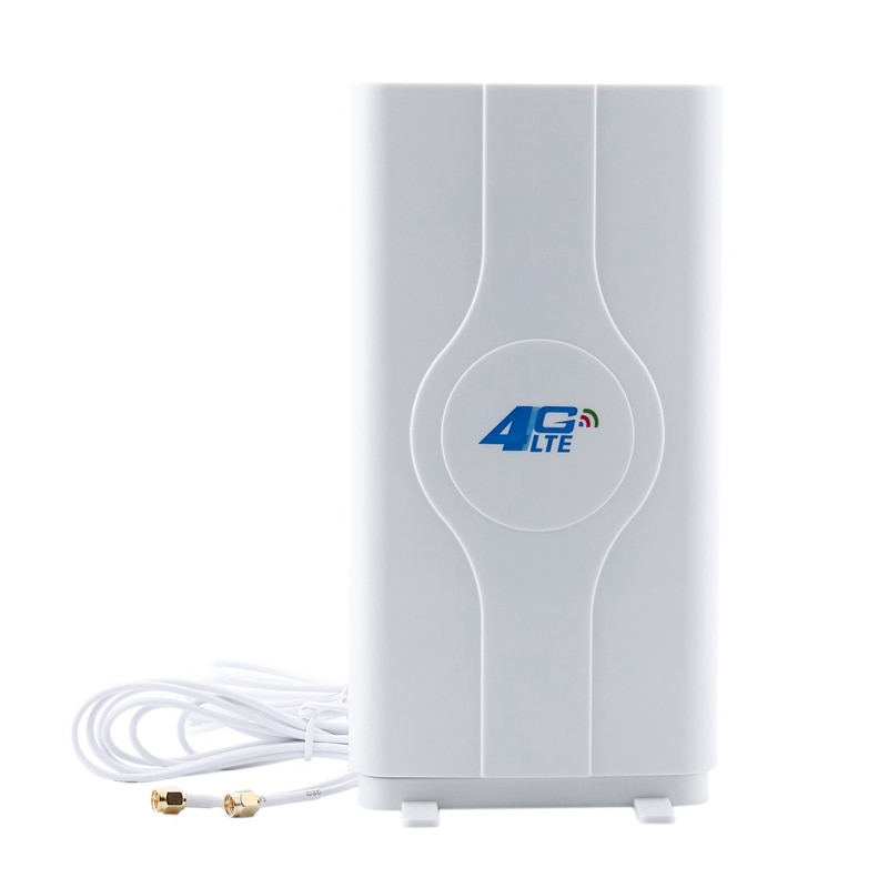 700~2600mhz 88dbi 3g 4g Lte Antenna Mobile Antenna Male Connector Booster Mimo Panel Antenna+2 Meters(2x SMA-male): Default Title