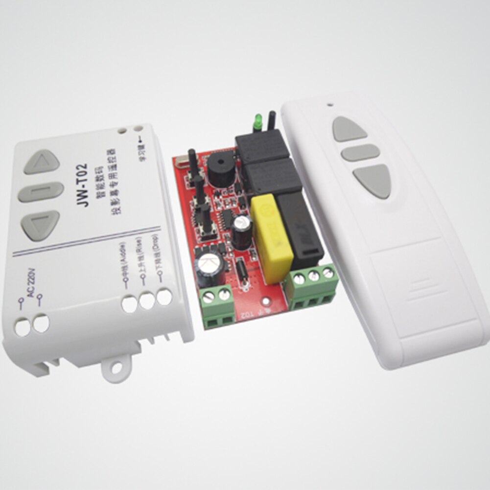 Trådlös fjärrkontroll främre kontrollenhet för elektriska projektorskärmar elektriska gardiner garageport rulljalusi