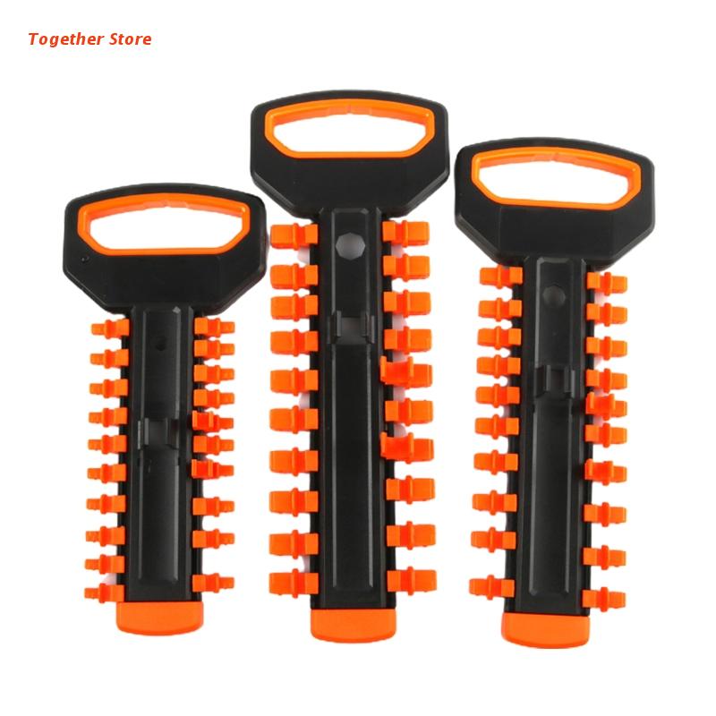 Portable Socket Organizer Tray Socket Holder Socket Wrench Storage Rack Suitable for 1/3-Inch 3/8-Inch 1/2-Inch 6XDD
