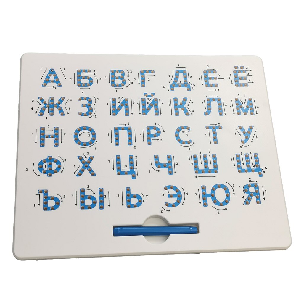 2 In 1 Magnetic Drawing Board Alphabet Letter Tracing Board Educational Letters Read Write Learning Alphabet Preschool: Red
