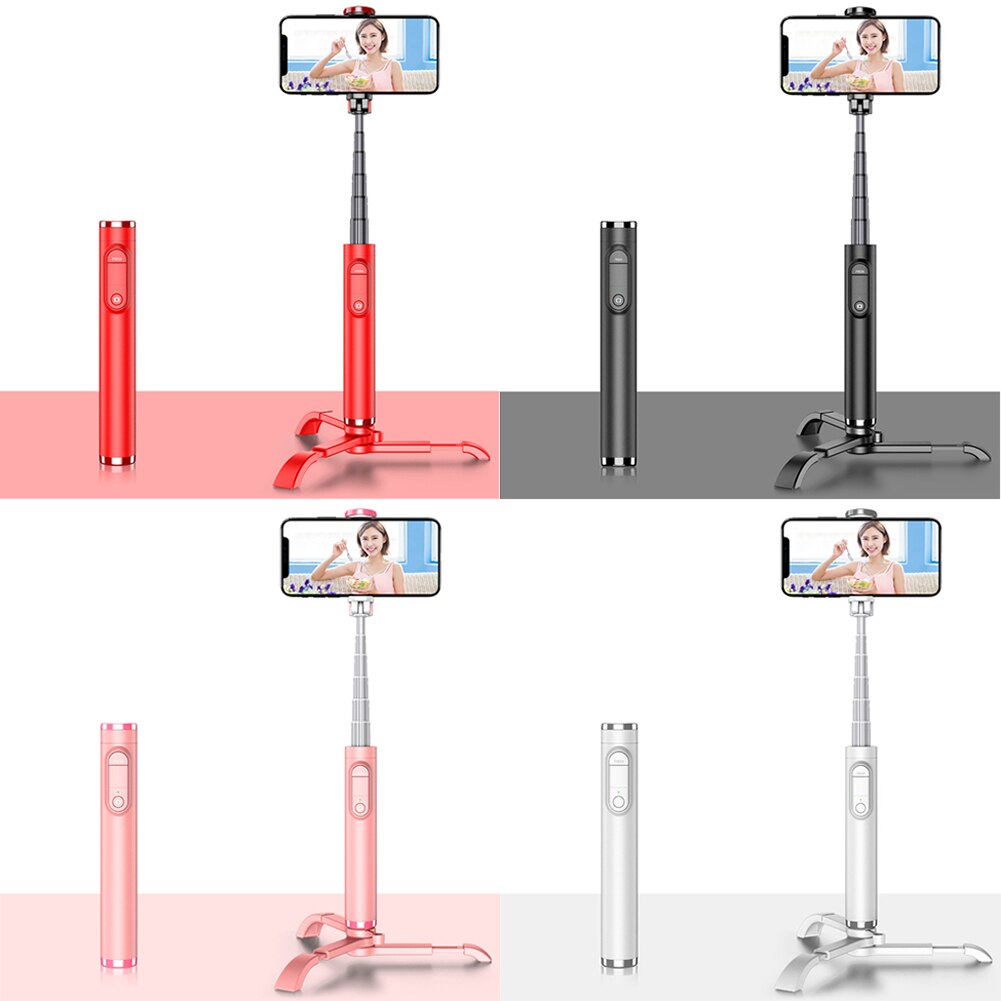 Bâton Selfie rotatif | Support de télécommande Bluetooth pour téléphone avec trépied, support Portable pour téléphone, appareil photo pour téléphone