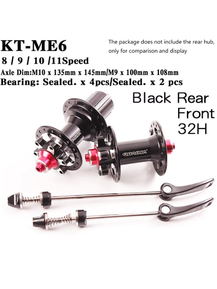 Quando Fiets Bus Spacer Hub 32 36H Gaten Fiets Mtb Mountainbike Voor Achter Cassette Vrijloop En 6 Bolt schijfrem