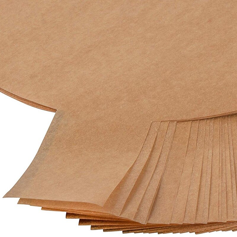 Parchment Paper Rounds - 200-Count 9-Inch Unbleached Baking Paper Sheets Brown & 2PCS Ice Cream Scoop