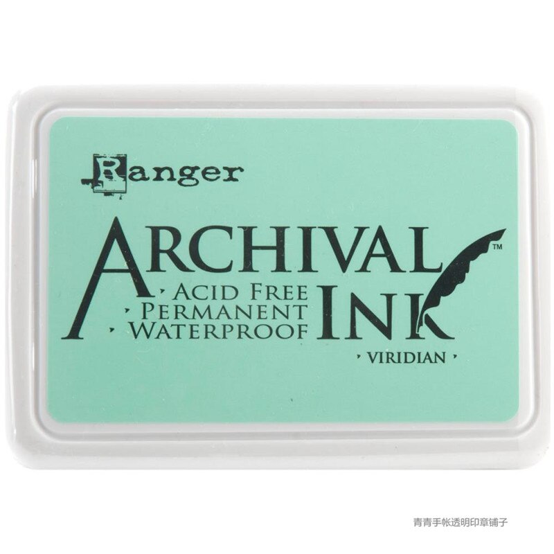 American original ranger stamp pad multicolor oily waterproof acrylic ink pad: viridian