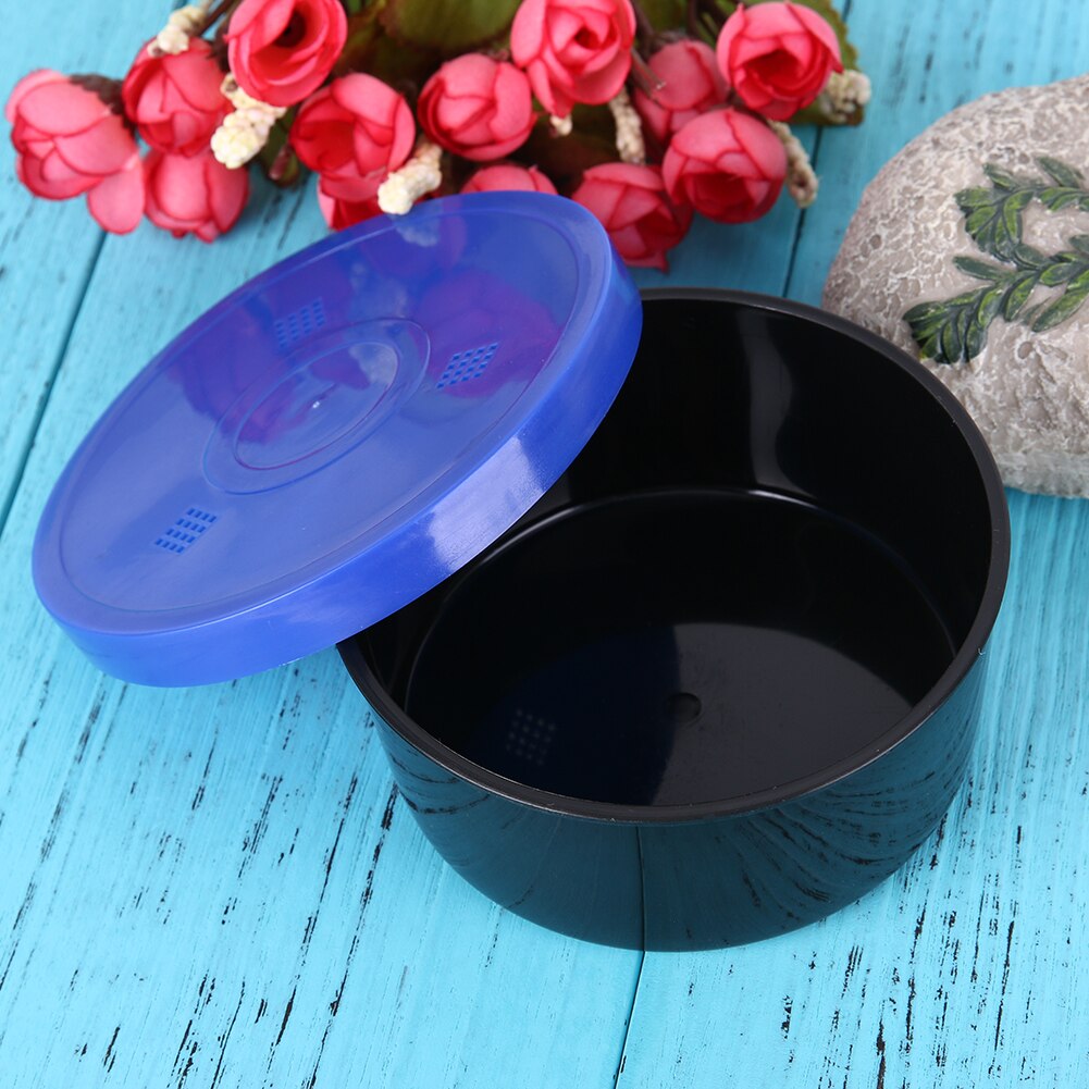 Multifunction Round Fishing Lure Box PP Earthworm Worm Lure Storage Case with Breather Holes Plastic Fishing Tackle Bait Box