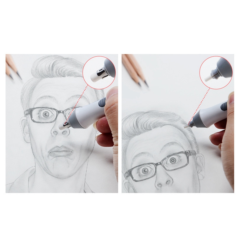 TEN-WIN Electric Eraser, Effortless and Clean, Auto-Rotating Sketch Drawing Eraser