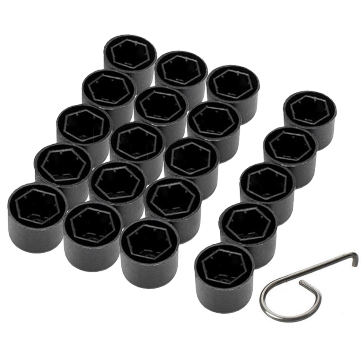 Cubiertas de pernos de tuerca de cubo de rueda de coche, accesorios para tapas de tornillos de neumáticos VW Volkswagen Jetta Polo Tiguan Golf MK4 Passat B6 Seat Leon Ibiza: Caqui