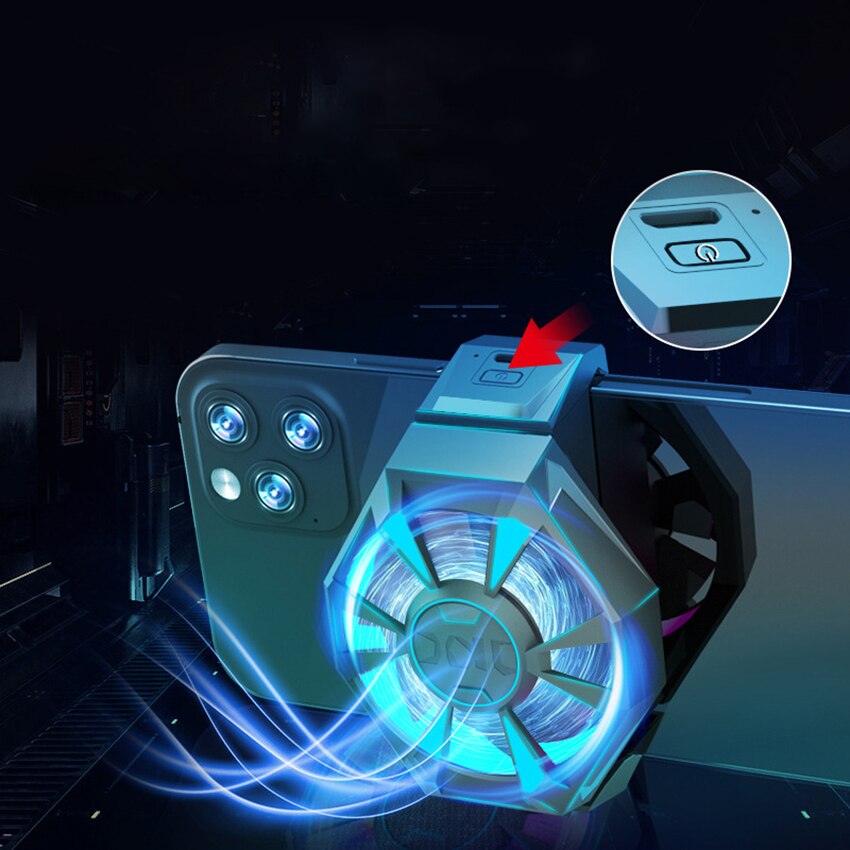 Universele Draagbare Koelventilator Game Mobiele Telefoon Cooler Usb Aangedreven Mobiele Telefoon Radiator Snap-On Coolingholder Stand Tool