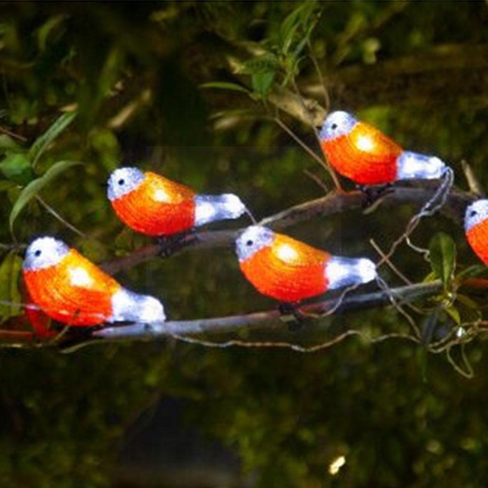 Bird Led String Light Robin Acrylic Mockingbird Solar Garland Led String Usb Battery Fairy Decoration Clip Lights With Powe W3d8