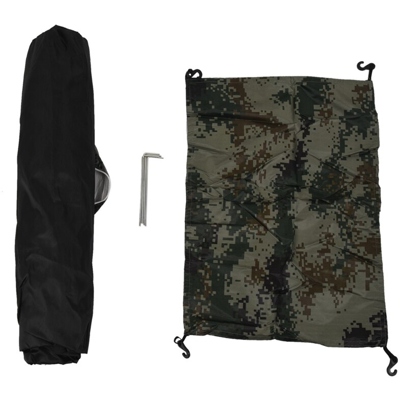 Outdoor-tarnzelt, strandzelt, campingzelt mit edelstahl-angeltrompete, mazar