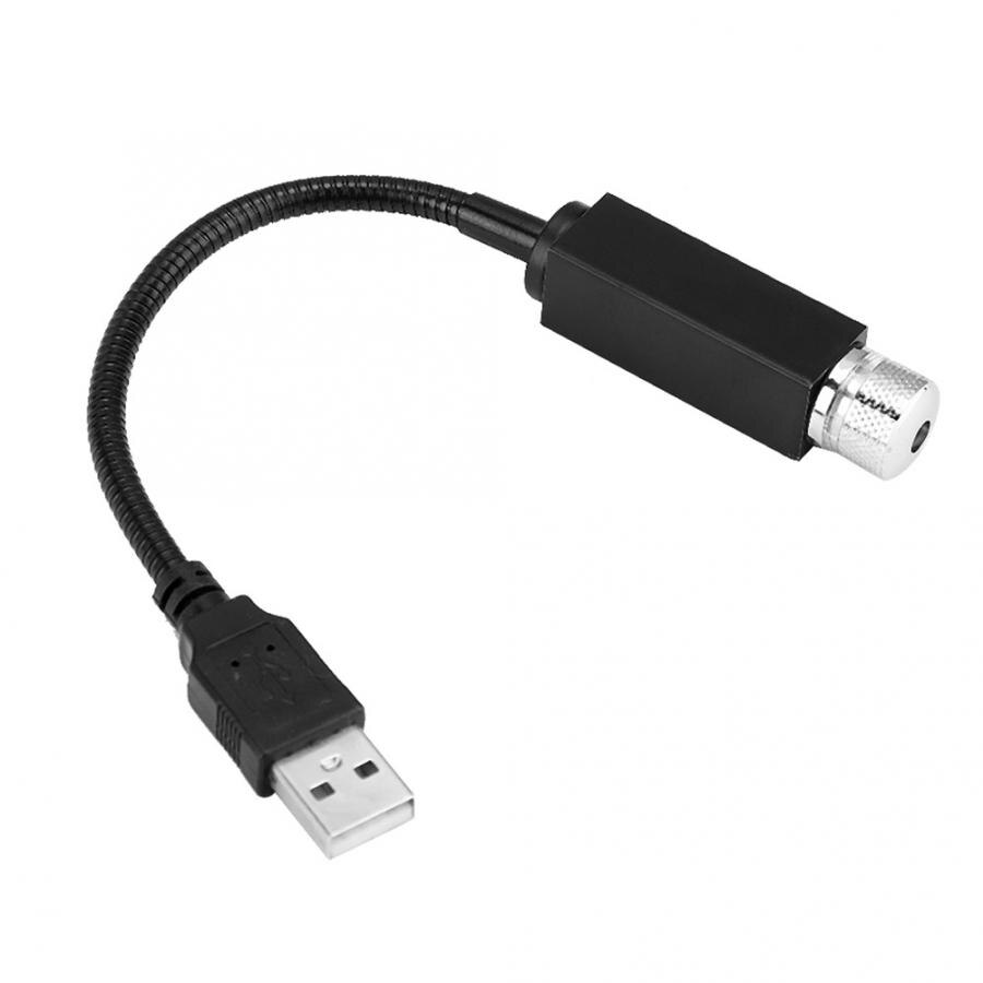 Roadway Safety Traffice Light Mini USB LED Lamp for Car Auto Atmosphere Projector Ceiling Star Red Light Lamp