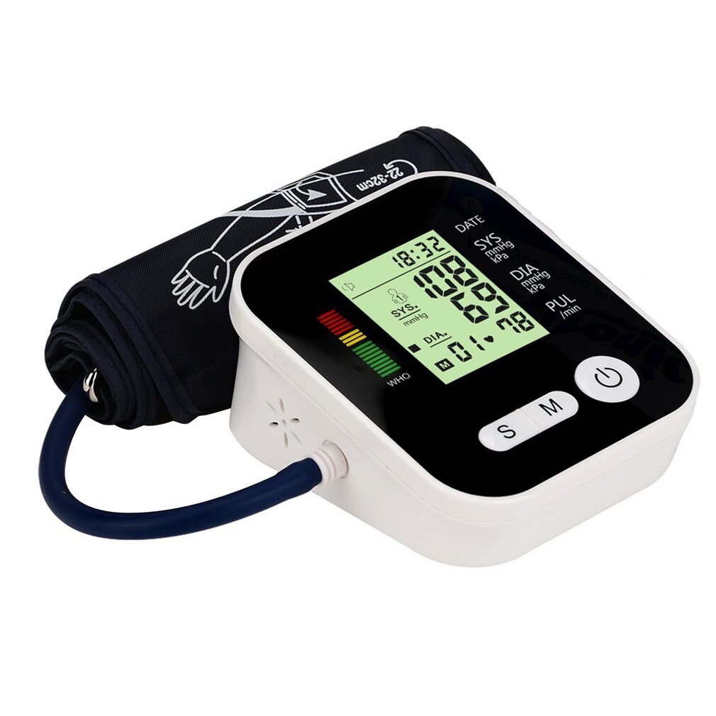 Bloeddrukmeter Automatische Digitale Lcd Display Pols Monitor Heart Beat Rate Pulse Meter Meet Automatische Tonometer: 09