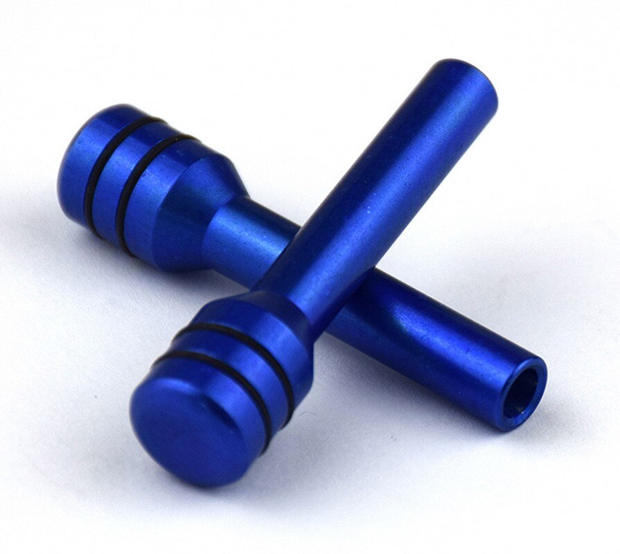 1 Pcs Car Safety Door Lock Aluminum Alloy Universal Car Interior Lift Status Button Lifting Lightweight Door Lock Pins: blue