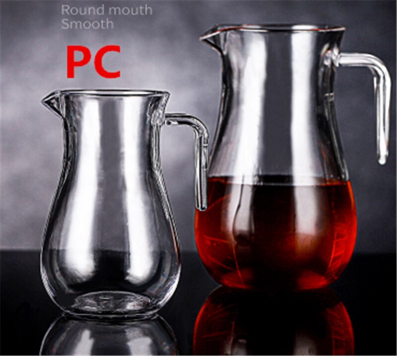 Separador de licor acrílico PC exprimidor con vino tinto Fen vino plástico decantador transparente café fruta jugo alcohol contenedor