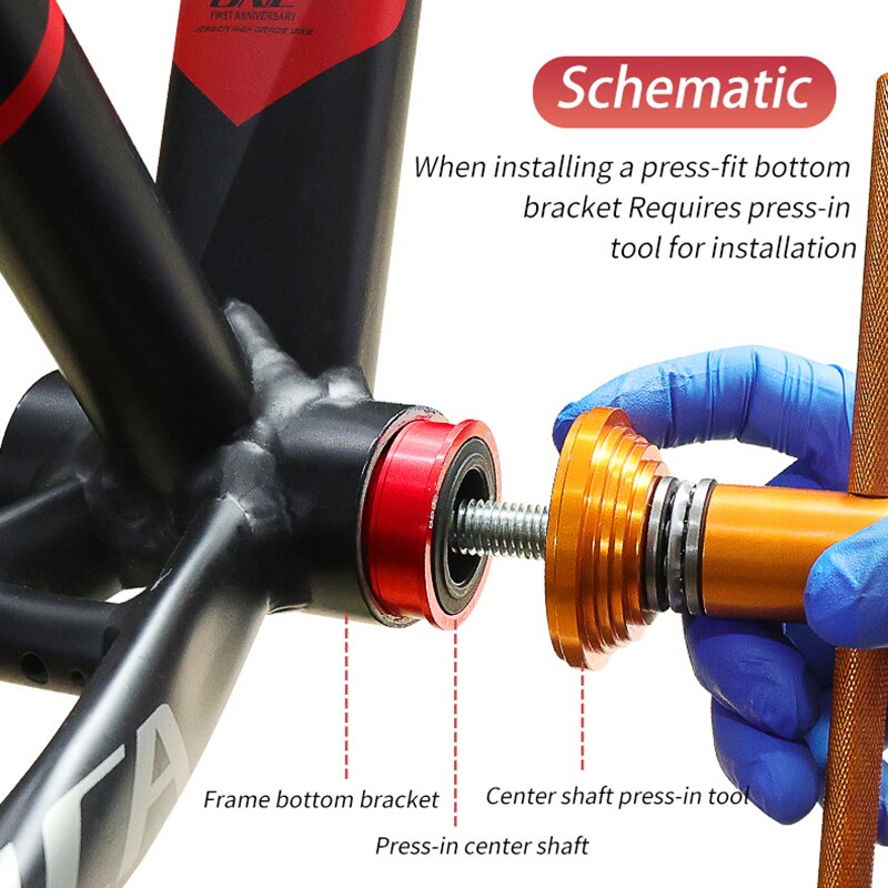 Lebycle Bicycle Bottom Bracket BB92 For Shimano Prowheel SRAM GXP MTB Road Bike Crankset Part