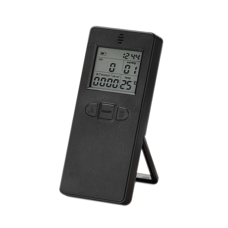 Digital UV Meter Detector – Handheld Tester For UVA/UVB Sunlight Radiation, With LCD Display & Alarm
