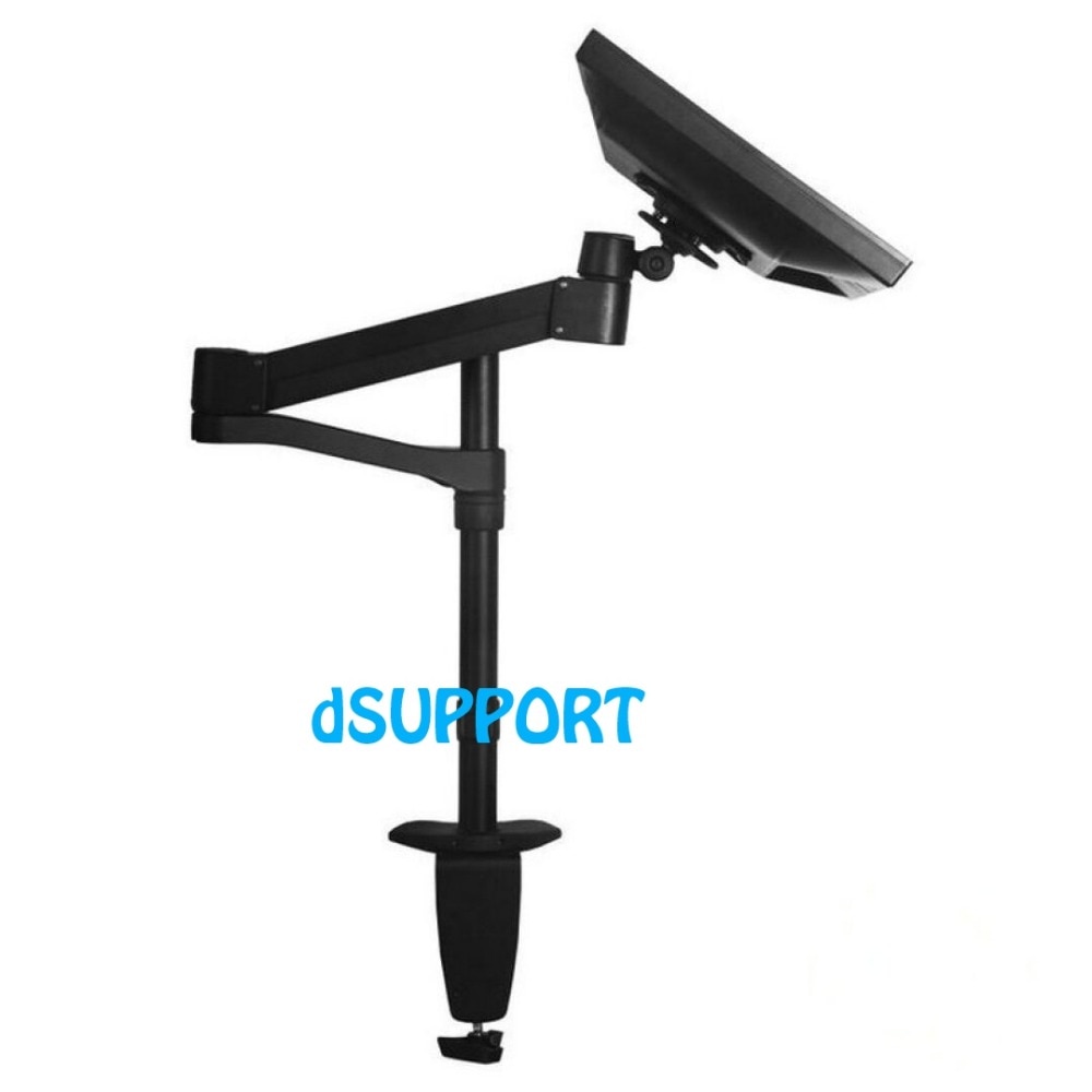 MD1021 Aluminum Desktop Monitor Mount Arm Full Motion 360 Degree 13-24" LCD LED Computer Monitor Holder Loading 5kgs Silver