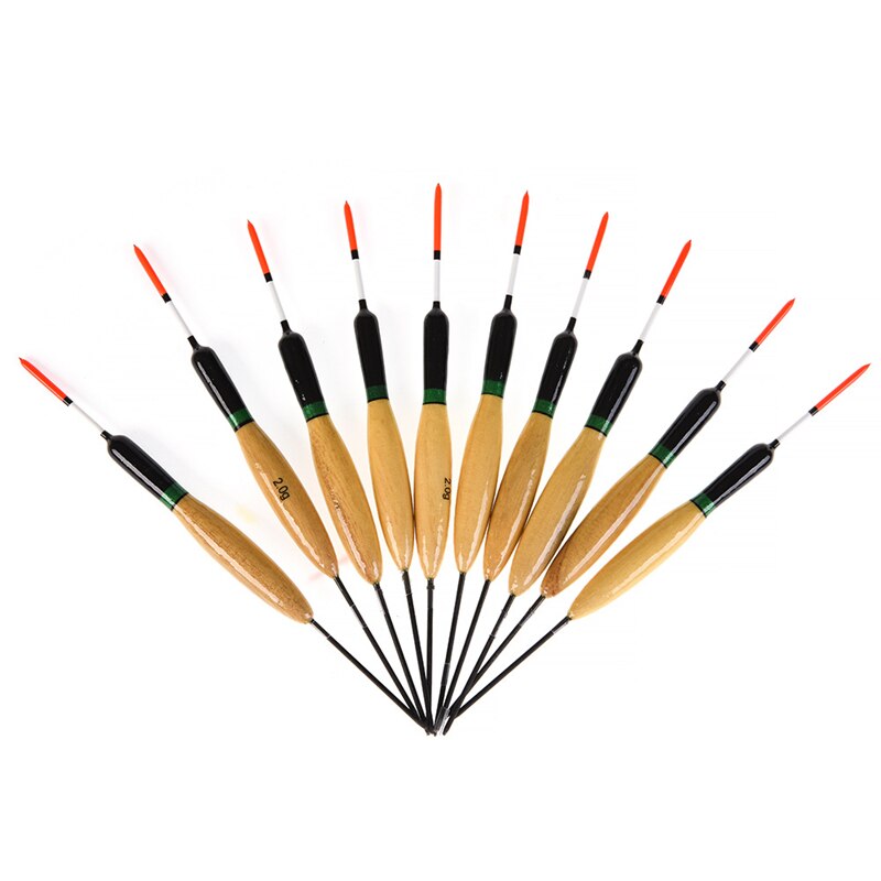 10pcs/Set Paulownia Wood Wooden Floats Buoy Vertical Drift Floats for Fish Tackle Carp Fishing Floats Set Buoy Bobber pesca: A-14cm