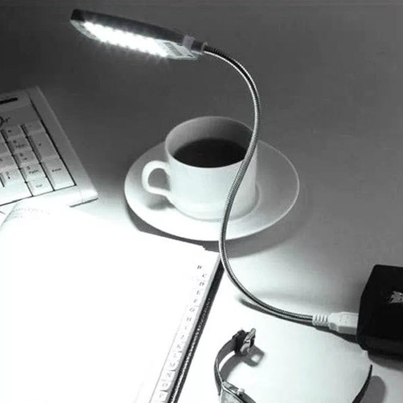 Lámpara de luz USB para ordenador, lámpara de lectura brillante Flexible, Mini 28 LED para Notebook, ordenador de escritorio, PC y portátil, luz de libro USB