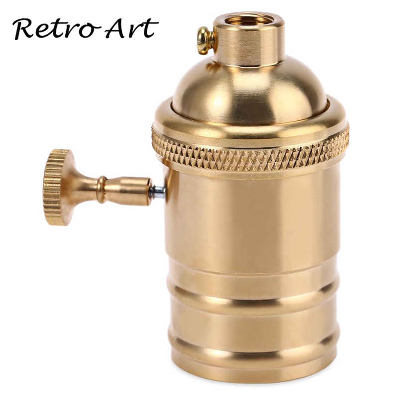 Copper Lamp Socket E27 vintage style edison light socket lamp holder: Copper / E27