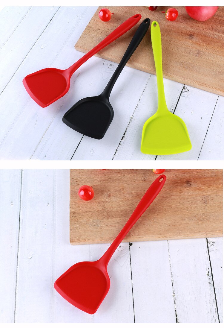Utensilio de cocina pala de silicona resistente al calor No tóxico No rascador de olores Pan pastel cocina herramienta de cocina HG11987 HG12182-HG12183