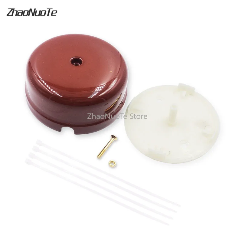 European Retro Ceramic Wire Junction Box Wall Mounting Box for Electrical Switch Socket Wiring