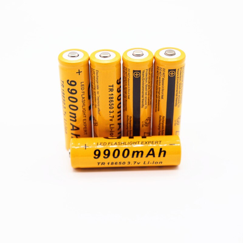 10 PCS 9900mAh 18650 Li-ion Bateria 3.7V Rechargeable Battery for LED Torch Flashlights Batteries bateria 18650 akumulator