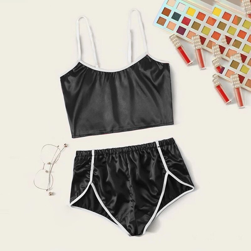 Summer daily clothes set bathroom two-piece swimsuit swimwear women's plus size suit jacket shorts Pajama set