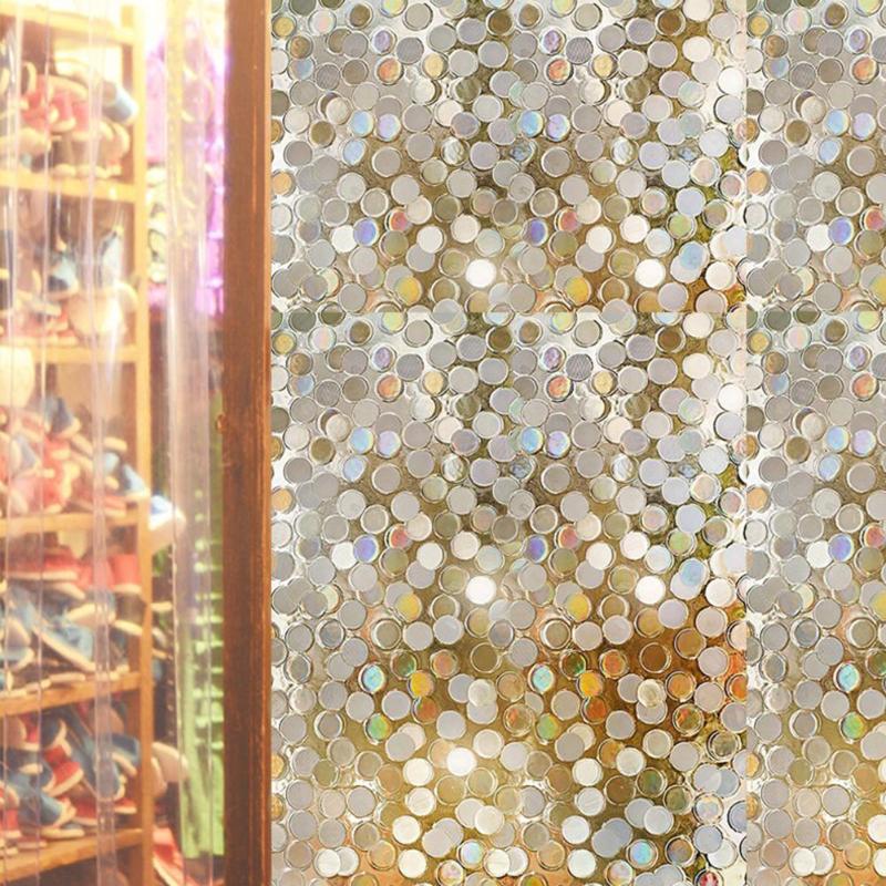 3D Window Stickers Static Electricity Glass Film Glue-free Technology Repeat Tearing No Trace Privacy Adhesive for Home Decor