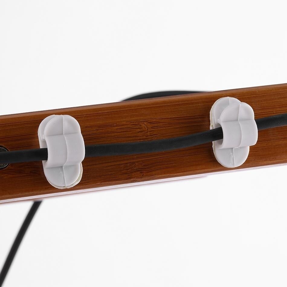 Draad Kabel Clips Organizer Clips Cord Management Houder Usb Opladen Data Lijn Kabelhaspel Huishouden Kantoor Opslag Gereedschap