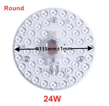 Rotondo 36W 24W 18W 12W LED anello pannello cerchio luce SMD LED rotondo soffitto bordo lampada circolare AC 220V 230V 240V luce LED: Round 24W  220V / Warm White Updated