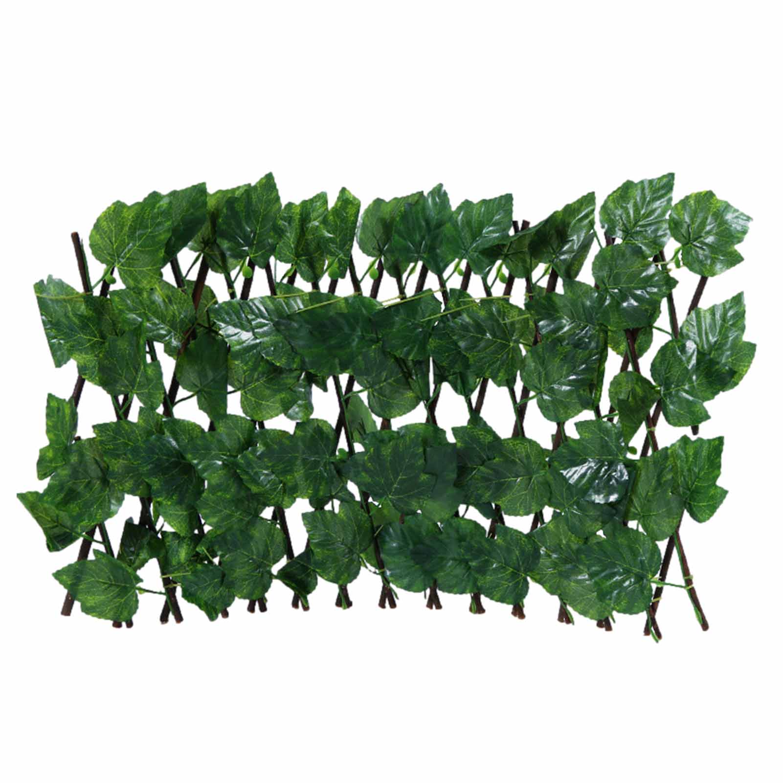 Privacy Fence Screen Wooden Expandable Faux Plant Artificial Leaf Garden Fence Panel Wall Landscaping Backyard Balcony Decor: E