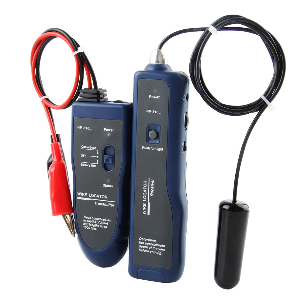 NOYAFA Underground Wire Locator NF-816L Cable Detection Instrument Concealed Line Finder Rechargeable Wiring Finder